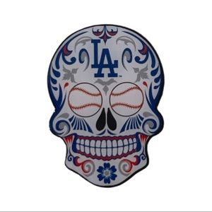 LA Dodgers Sugar Skull Label Pin